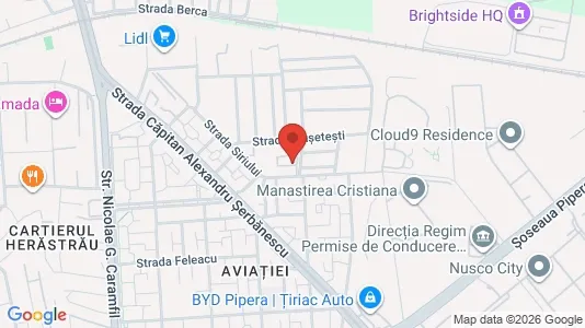 Apartments for rent i Voluntari - kort over placeringen