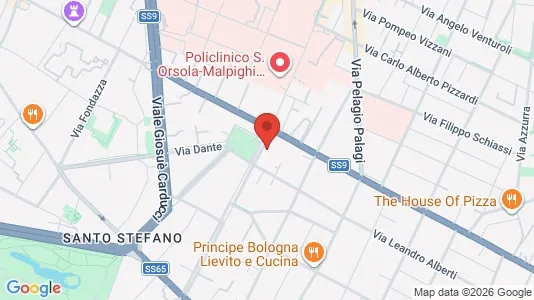 Rooms for rent i Bologna - kort over placeringen