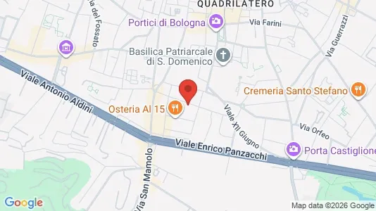 Apartments for rent i Bologna - kort over placeringen