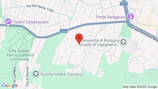 Apartments for rent i Bologna - kort over placeringen
