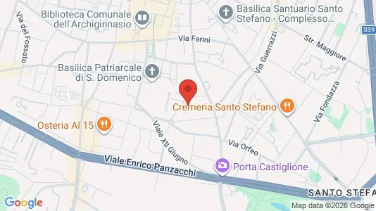 Apartments for rent i Bologna - kort over placeringen
