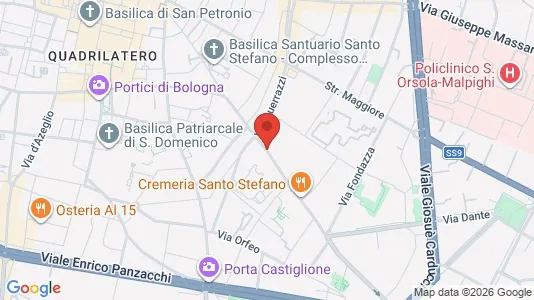 Apartments for rent i Bologna - kort over placeringen