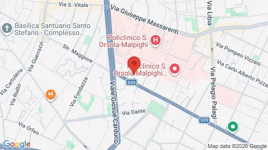 Apartments for rent i Bologna - kort over placeringen