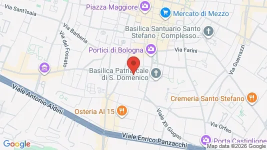 Apartments for rent i Bologna - kort over placeringen