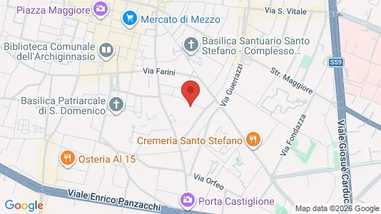 Apartments for rent i Bologna - kort over placeringen