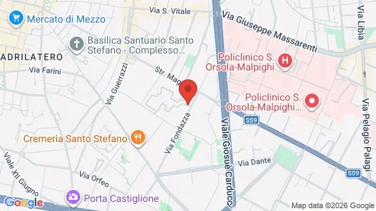 Apartments for rent i Bologna - kort over placeringen