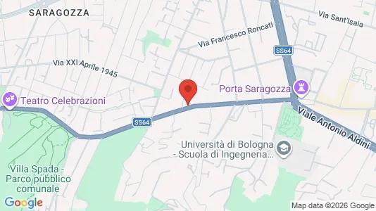 Apartments for rent i Bologna - kort over placeringen