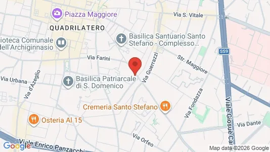 Apartments for rent i Bologna - kort over placeringen