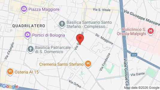 Apartments for rent i Bologna - kort over placeringen