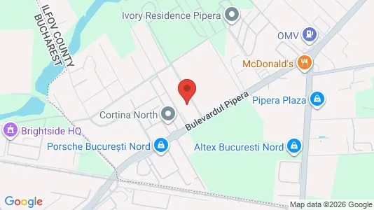 Apartments for rent i Voluntari - kort over placeringen