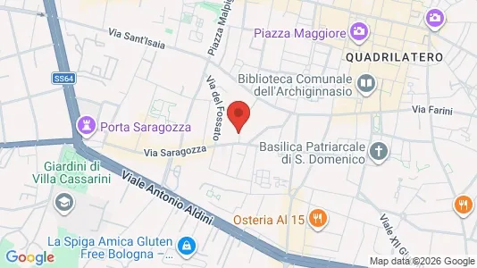 Apartments for rent i Bologna - kort over placeringen