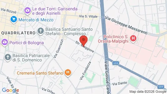Rooms for rent i Bologna - kort over placeringen
