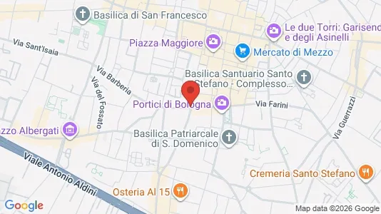 Apartments for rent i Bologna - kort over placeringen