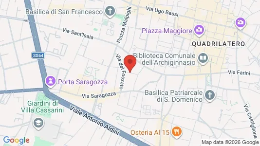 Apartments for rent i Bologna - kort over placeringen