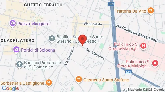 Apartments for rent i Bologna - kort over placeringen