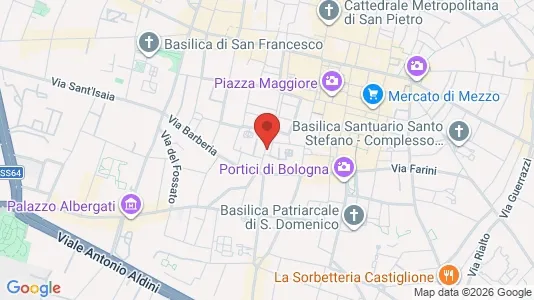 Apartments for rent i Bologna - kort over placeringen