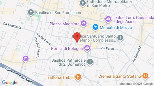 Apartments for rent i Bologna - kort over placeringen