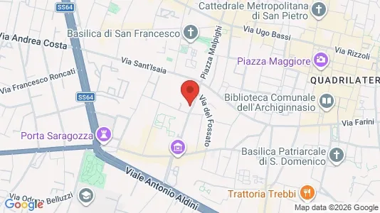 Apartments for rent i Bologna - kort over placeringen