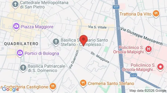 Apartments for rent i Bologna - kort over placeringen
