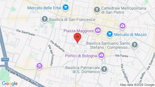 Apartments for rent i Bologna - kort over placeringen