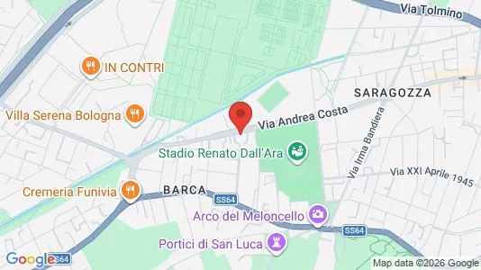 Apartments for rent i Bologna - kort over placeringen
