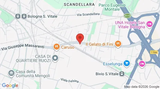 Apartments for rent i Bologna - kort over placeringen