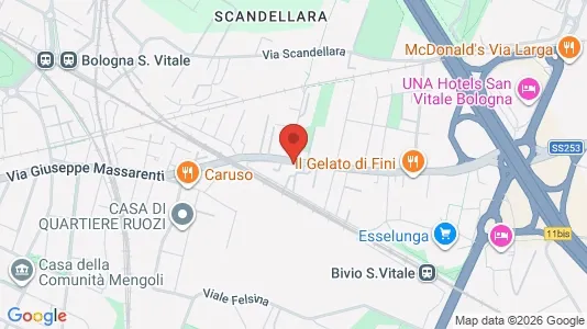 Apartments for rent i Bologna - kort over placeringen
