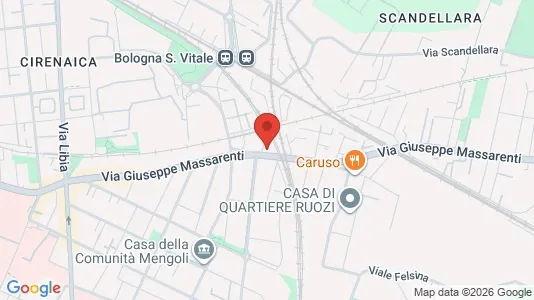 Apartments for rent i Bologna - kort over placeringen