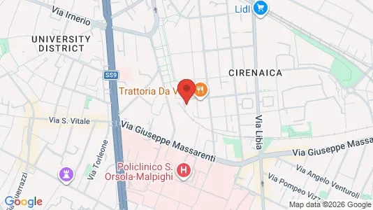 Apartments for rent i Bologna - kort over placeringen