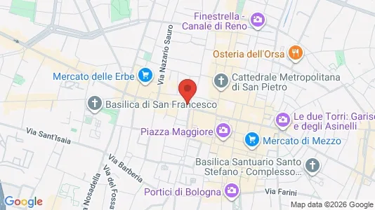 Rooms for rent i Bologna - kort over placeringen