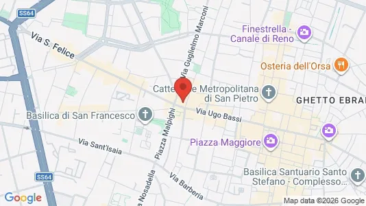 Apartments for rent i Bologna - kort over placeringen