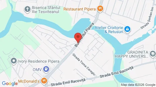 Apartments for rent i Voluntari - kort over placeringen