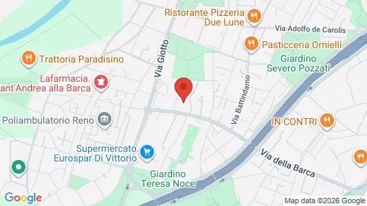 Apartments for rent i Bologna - kort over placeringen