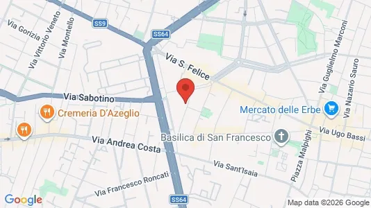 Rooms for rent i Bologna - kort over placeringen