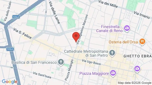 Apartments for rent i Bologna - kort over placeringen