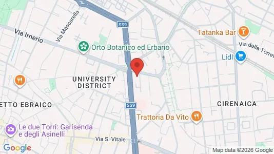 Rooms for rent i Bologna - kort over placeringen