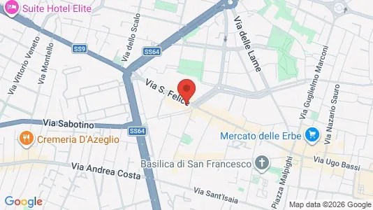 Apartments for rent i Bologna - kort over placeringen