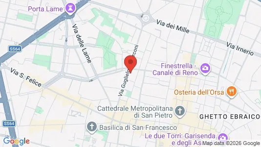 Rooms for rent i Bologna - kort over placeringen
