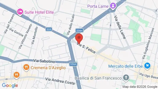 Apartments for rent i Bologna - kort over placeringen