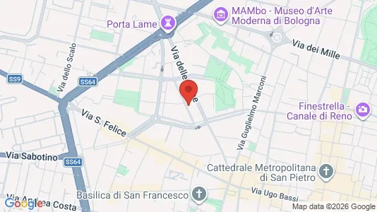 Rooms for rent i Bologna - kort over placeringen