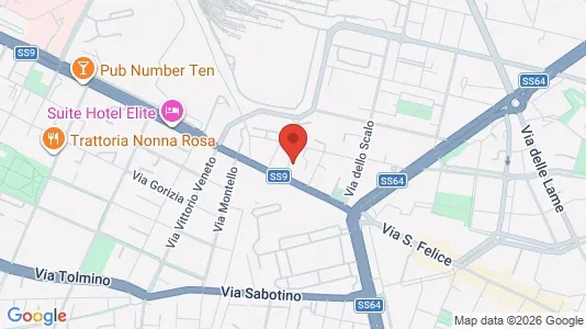 Apartments for rent i Bologna - kort over placeringen