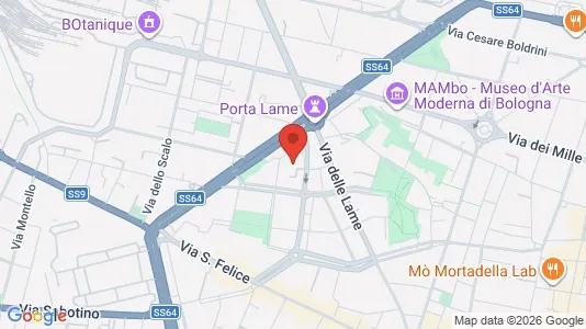 Apartments for rent i Bologna - kort over placeringen
