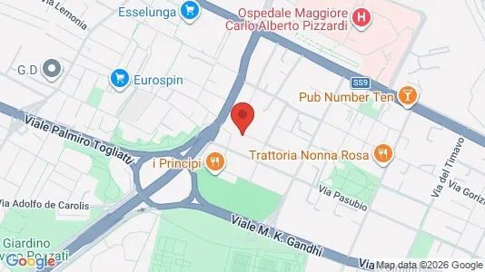 Apartments for rent i Bologna - kort over placeringen