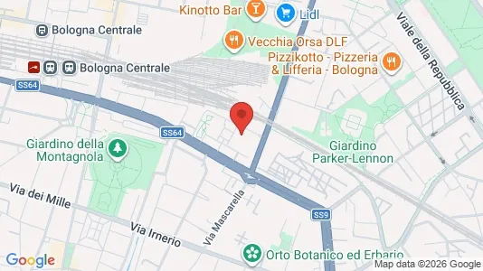 Apartments for rent i Bologna - kort over placeringen