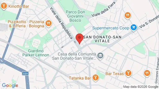 Apartments for rent i Bologna - kort over placeringen