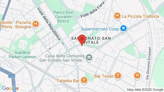Apartments for rent i Bologna - kort over placeringen