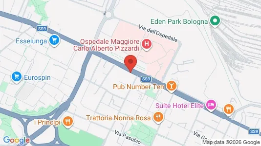 Apartments for rent i Bologna - kort over placeringen