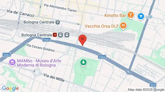 Apartments for rent i Bologna - kort over placeringen