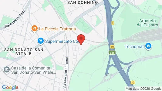 Apartments for rent i Bologna - kort over placeringen