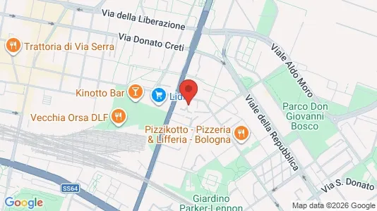 Apartments for rent i Bologna - kort over placeringen